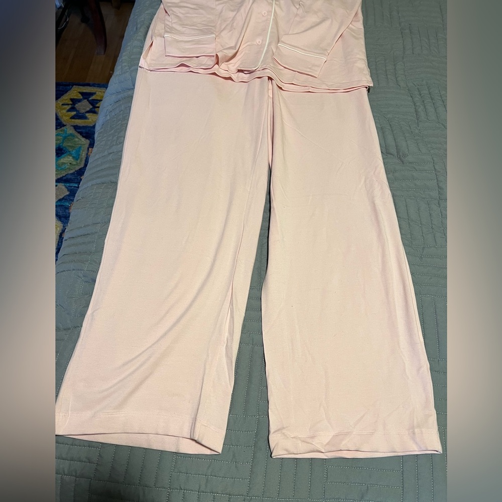 NWT Soma Pink Button-Up Pajama Set - Picture 2 of 7